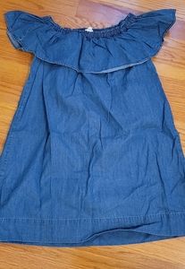 EUC Crewcuts little girl denim dress sz 7
